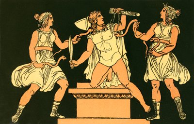 Orestes and the Furies by English School